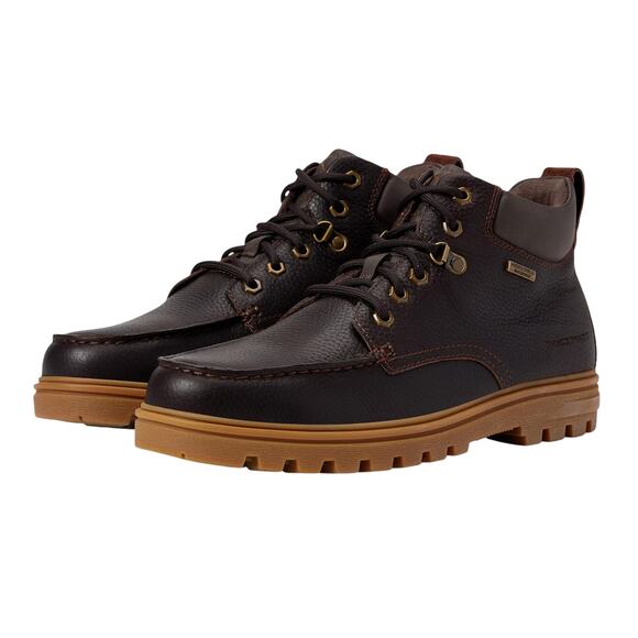 Rockport Mens Weather or Not Work Boot US 8.5 Brown Leather EH Alloy Toe WP NWOB - Picture 1 of 12